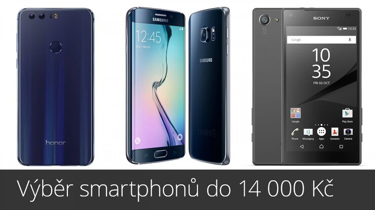 Výběr smartphonů do 14 000 Kč