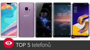 TOP 5 telefonů z MWC 2018