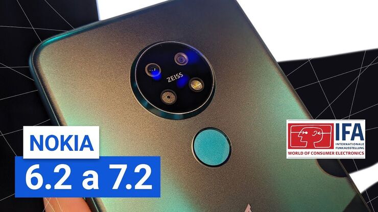 Nokia 6.2 a 7.2 se chlubí kvalitními fotoaparáty a novými materiály