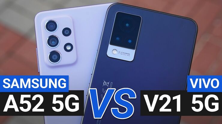 Samsung Galaxy A52 5G vs. Vivo V21 5G – srovnání