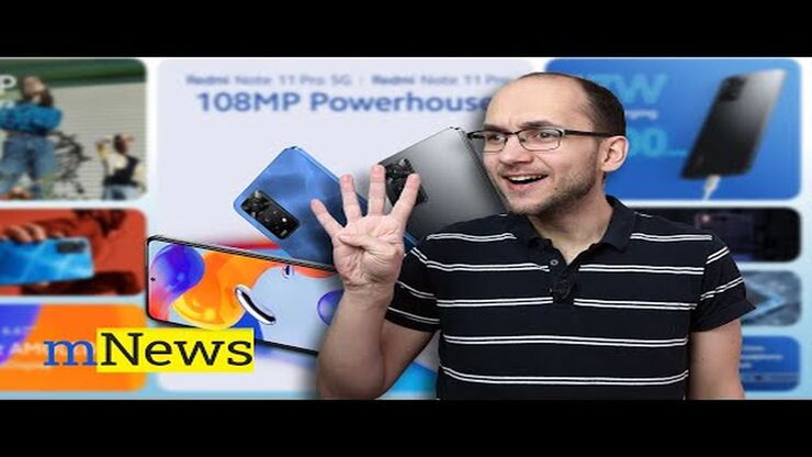 mNews #160 – Xiaomi má 4 nové Redmi Note 11 telefony, Samsung láká na S22