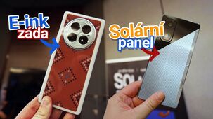 10 % baterie za hodinu na slunci, nebo E-inková záda telefonu?