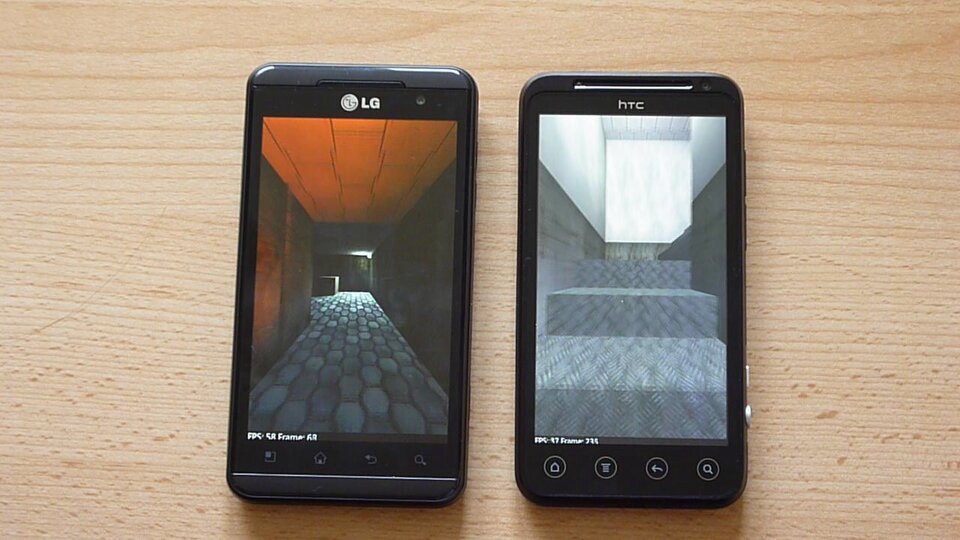HTC EVO 3D vs. LG Optimus 3D – benchmarky
