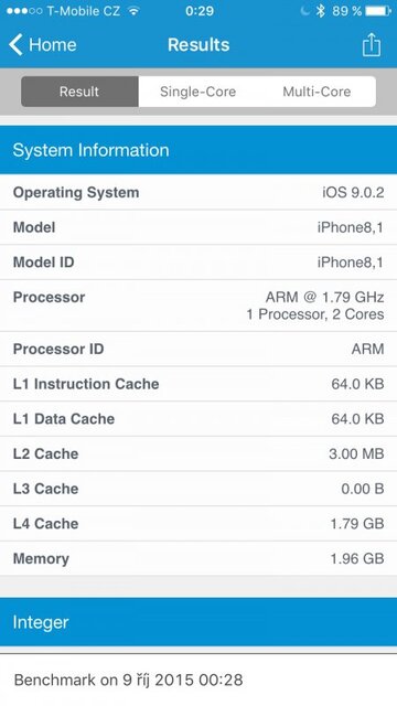 screenshot Apple iPhone 6s