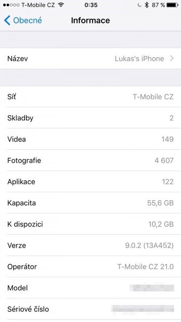 screenshot Apple iPhone 6s
