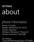 Screenshot Samsungu s WP 8.1