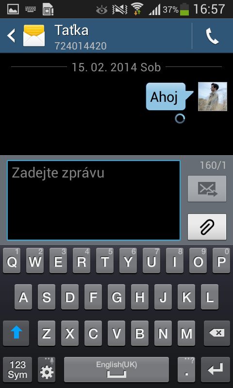 Screenshot z aplikace pro zprávy