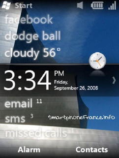 Screenshoty prostředí Windows Mobile 6.5