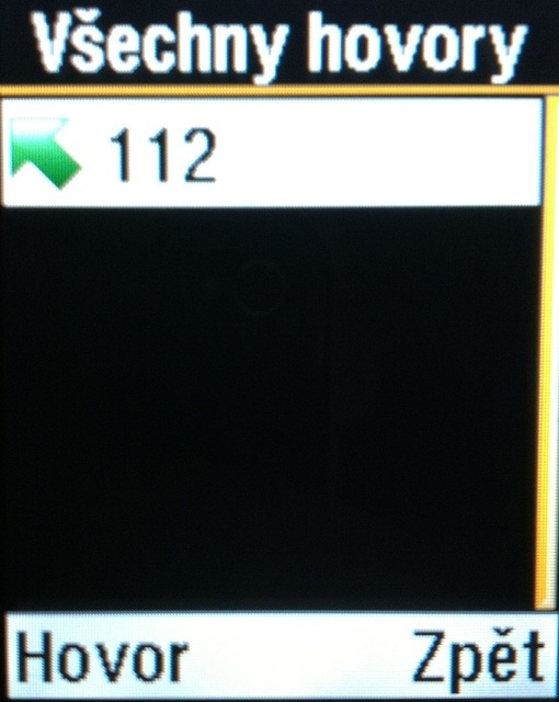 Seznam hovorů