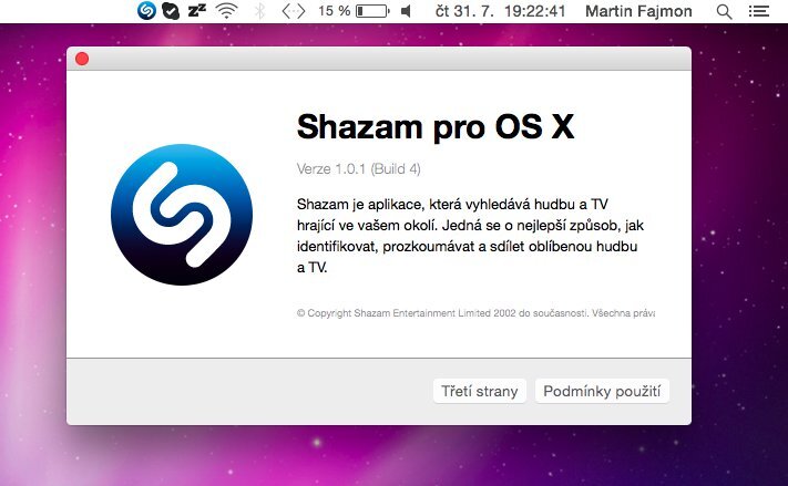 Shazam pro MAC
