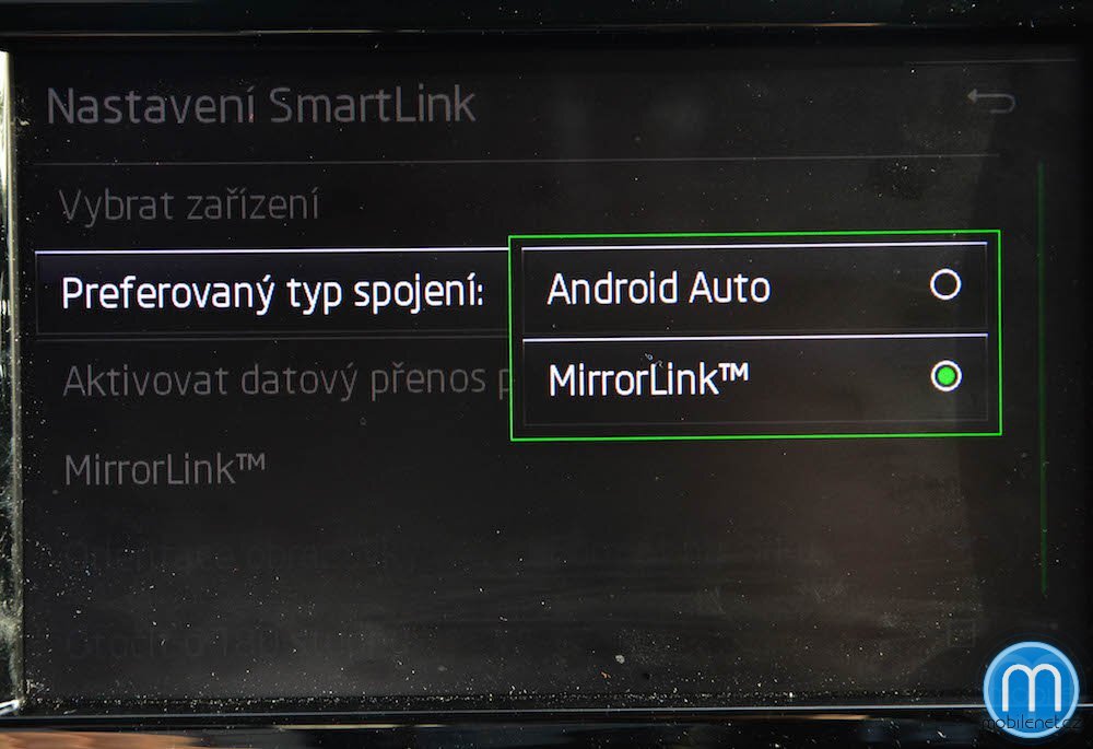 Škoda Superb infotainment