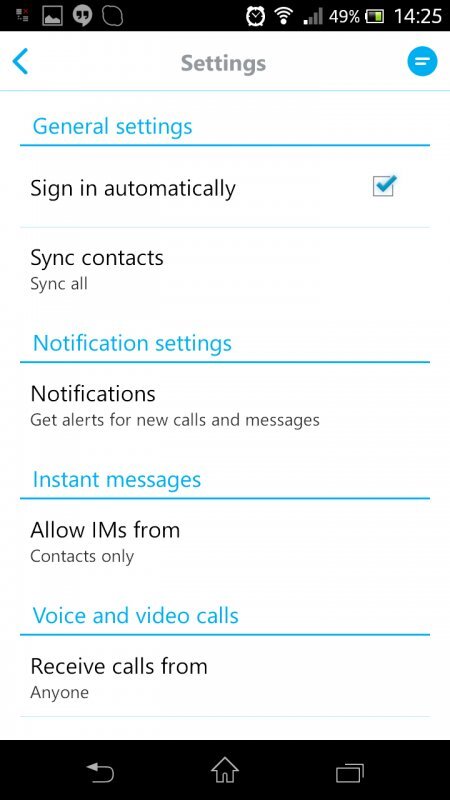 Skype pro Android 4.0 