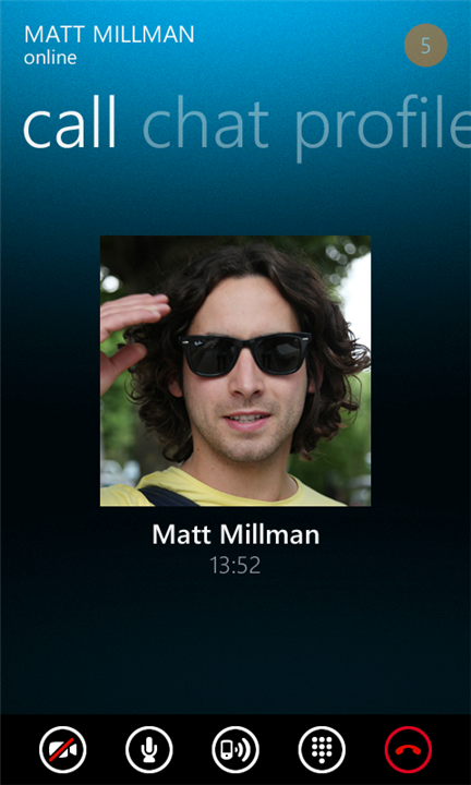 Skype v Beta pro Windows Phone