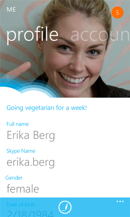 Skype v Beta pro Windows Phone