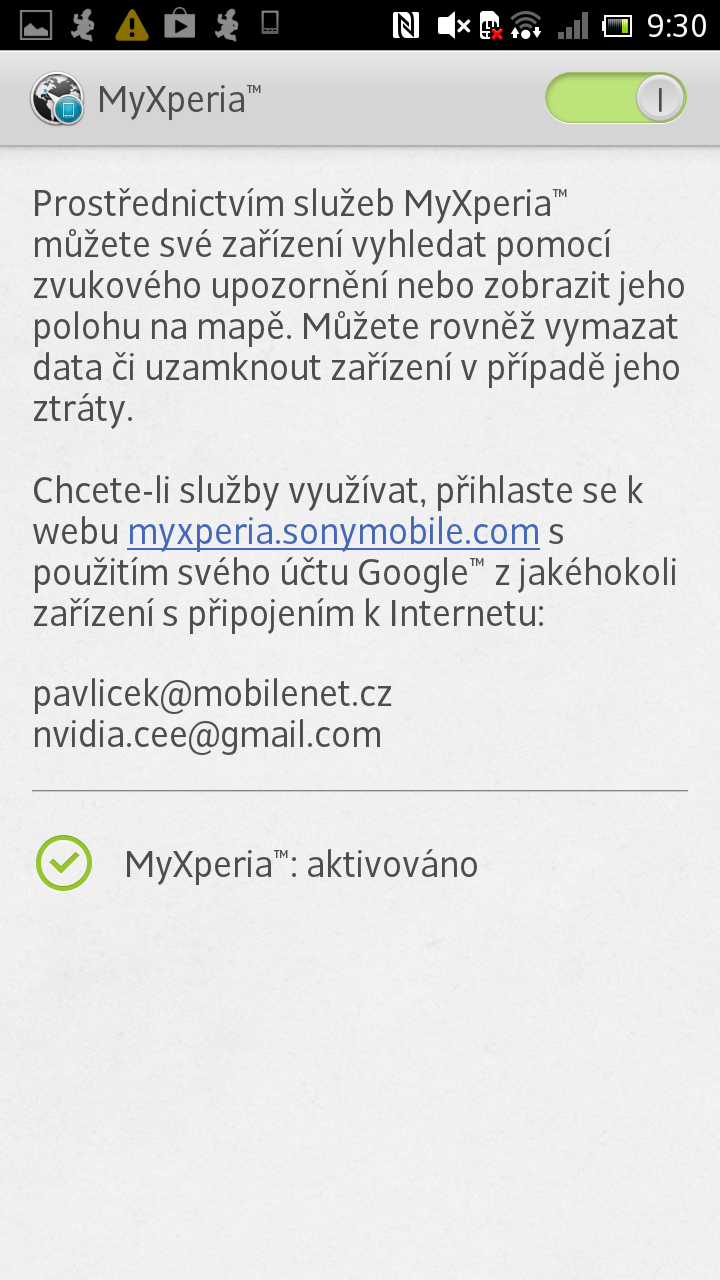 Služba MyXperia