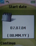 Sony Ericsson K700i - screenshot