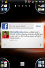 Sony Ericsson Live with Walkman - Facebook widget