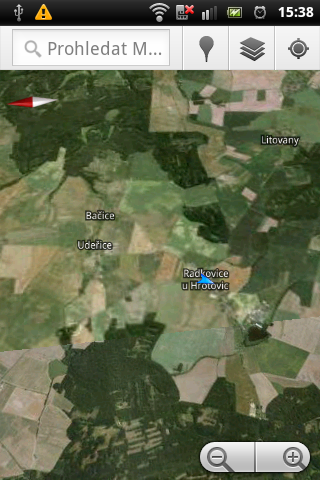 Sony Ericsson Live with Walkman - Google mapy