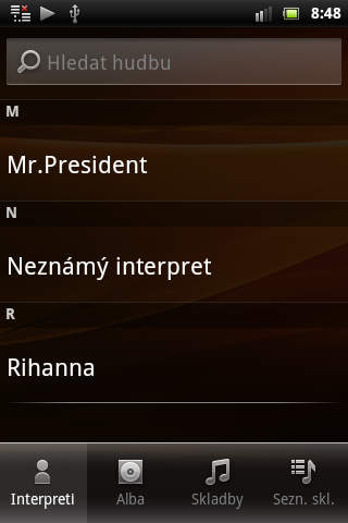 Sony Ericsson Live with Walkman - hudební přehrávač