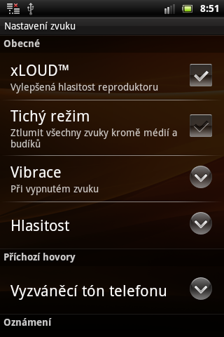 Sony Ericsson Live with Walkman - hudební přehrávač