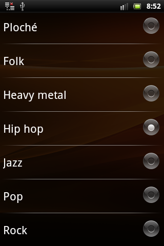 Sony Ericsson Live with Walkman - hudební přehrávač