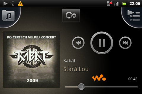 Sony Ericsson Live with Walkman - hudební přehrávač