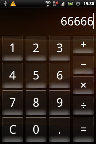 Sony Ericsson Live with Walkman - kalkulačka