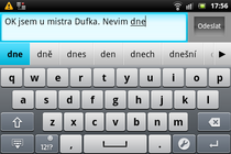 Sony Ericsson Live with Walkman - psaní SMS