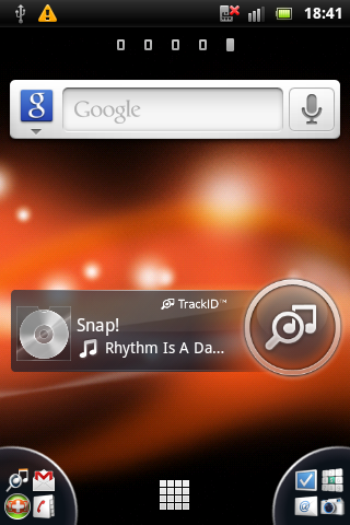 Sony Ericsson Live with Walkman - srcennshoty displeje
