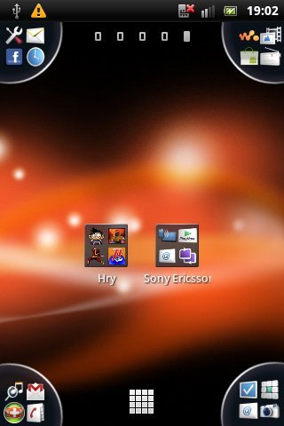 Sony Ericsson Live with Walkman - srcennshoty displeje