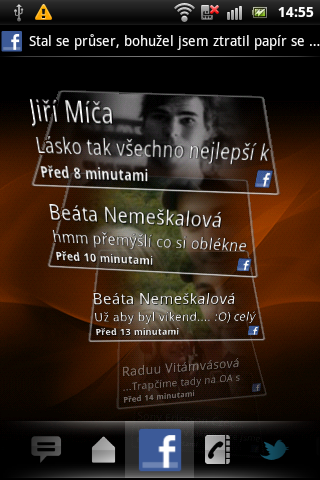 Sony Ericsson Live with Walkman - timescape