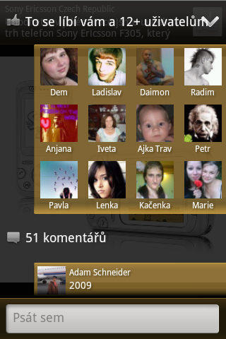 Sony Ericsson Live with Walkman - timescape