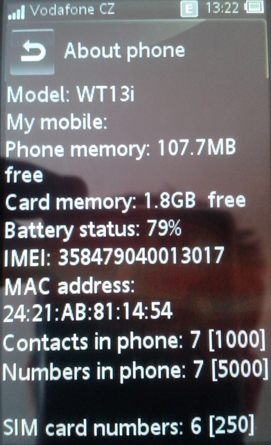 Sony Ericsson Mix Walkman