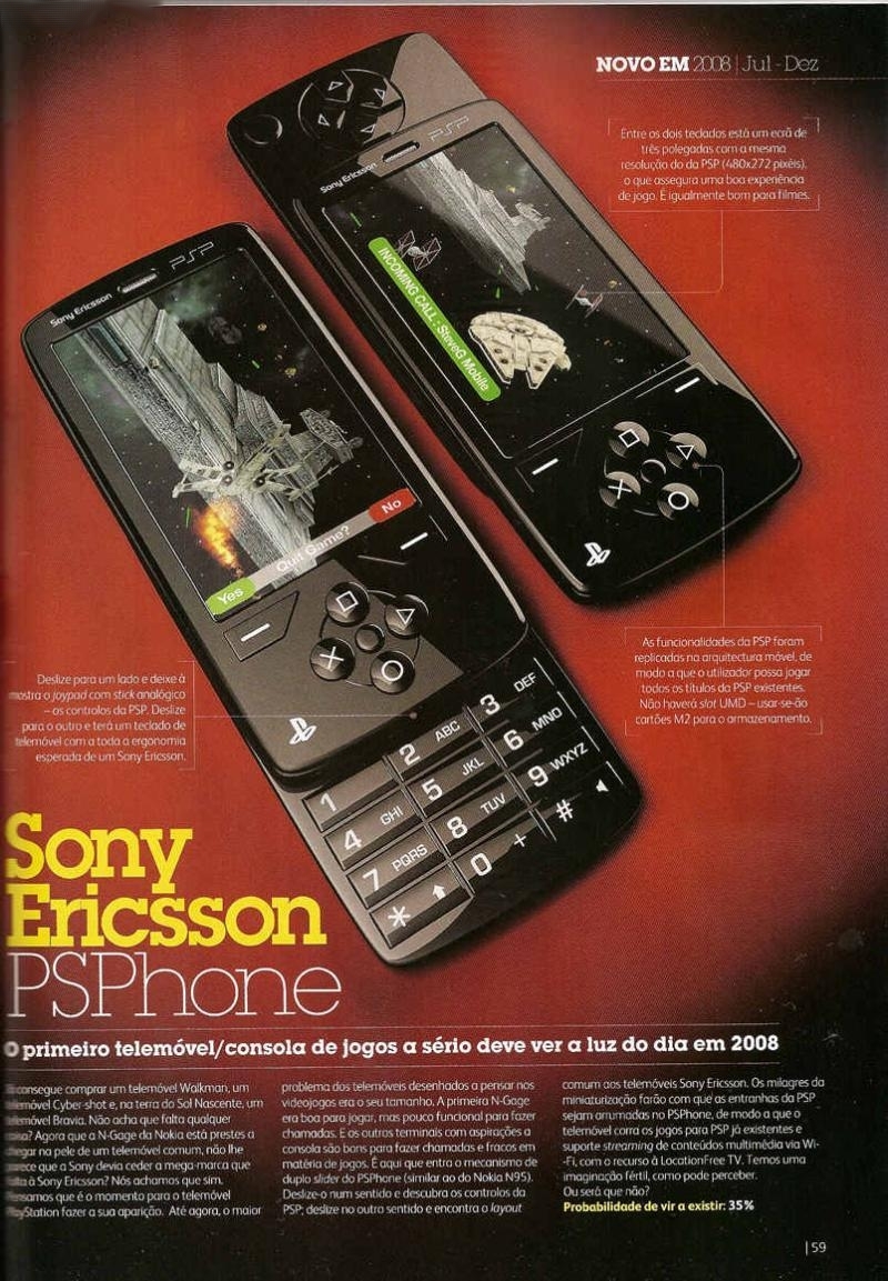 Sony Ericsson PSP spatřen v britském magazínu Stuff