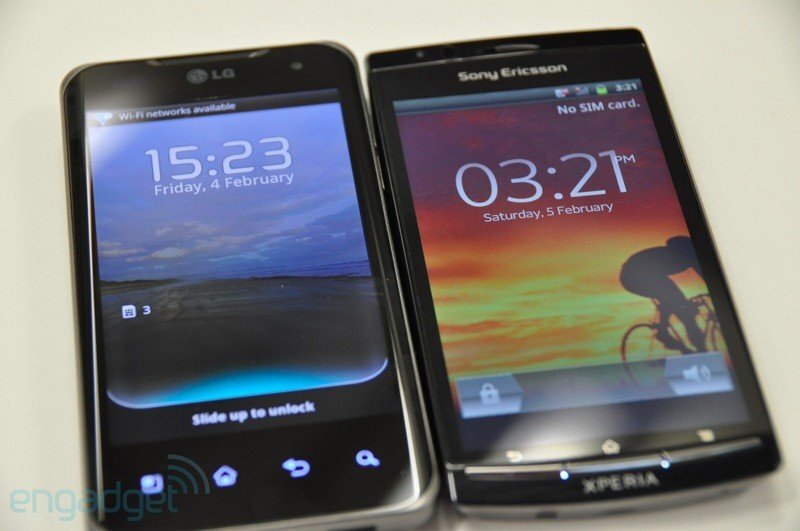 Sony Ericsson Xperia Arc Vs. LG Optimus 2X