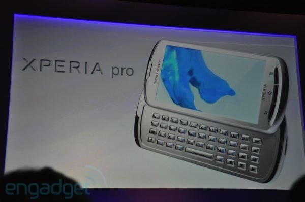 Sony Ericsson Xperia Pro live from MWC 2011