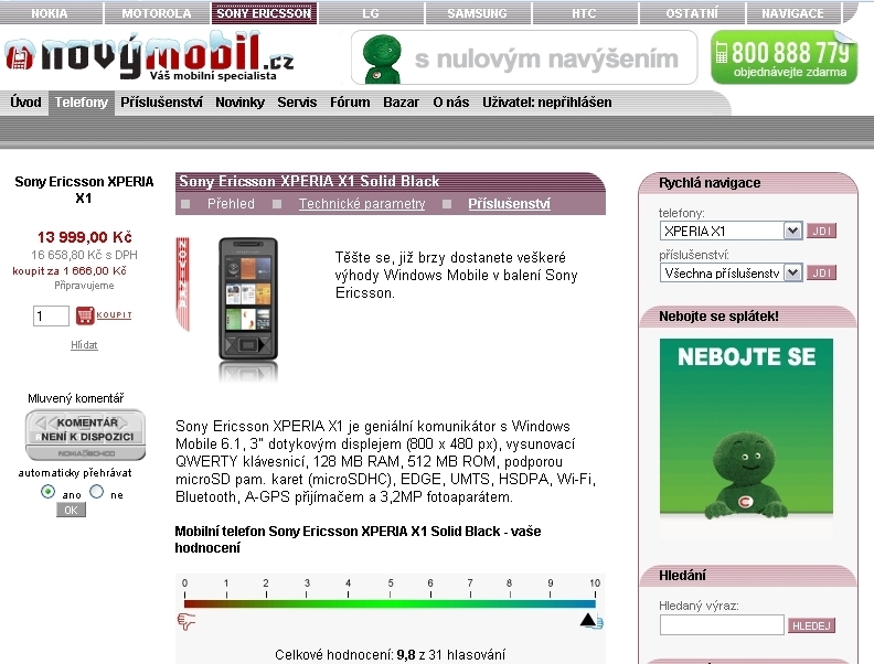 Sony Ericsson XPERIA X1