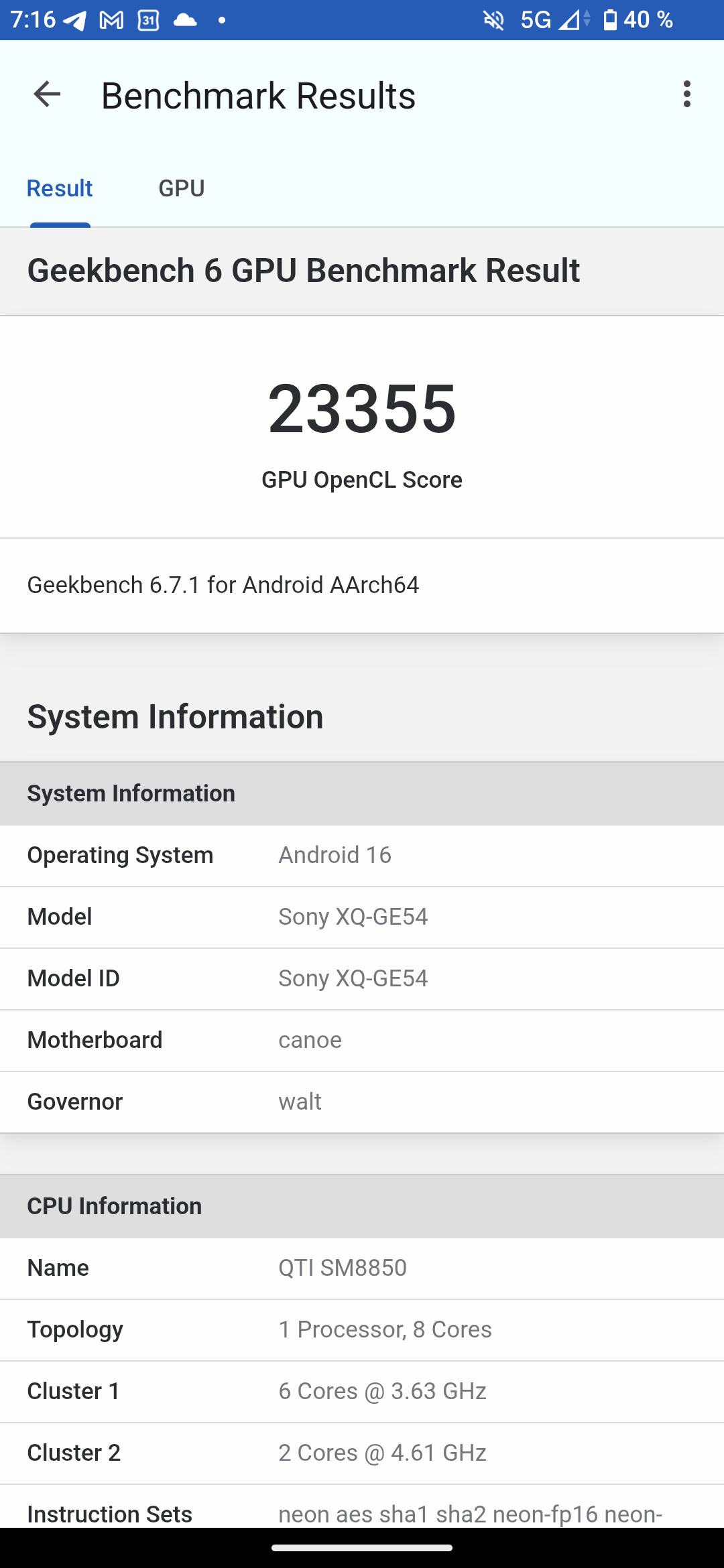 Sony Xperia 1 VIII