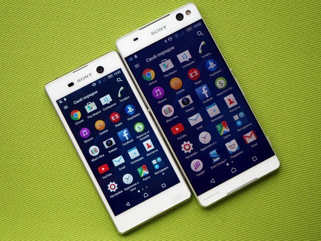 Sony Xperia C5 Ultra a M5