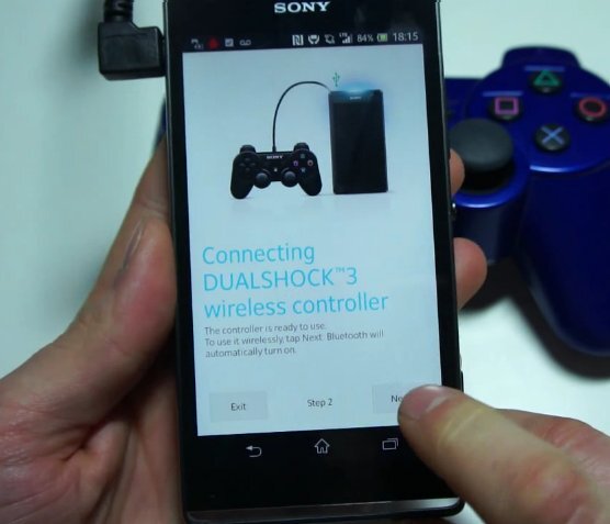 Sony Xperia s ovladačem Dualshock 3