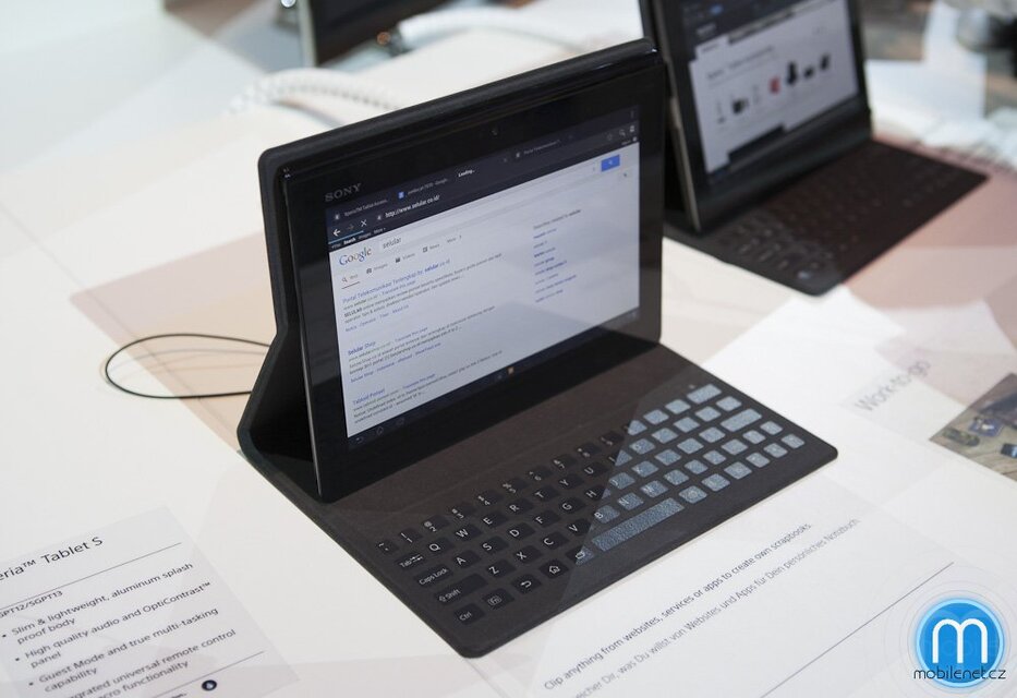 Sony Xperia Tablet S s klávesnicí