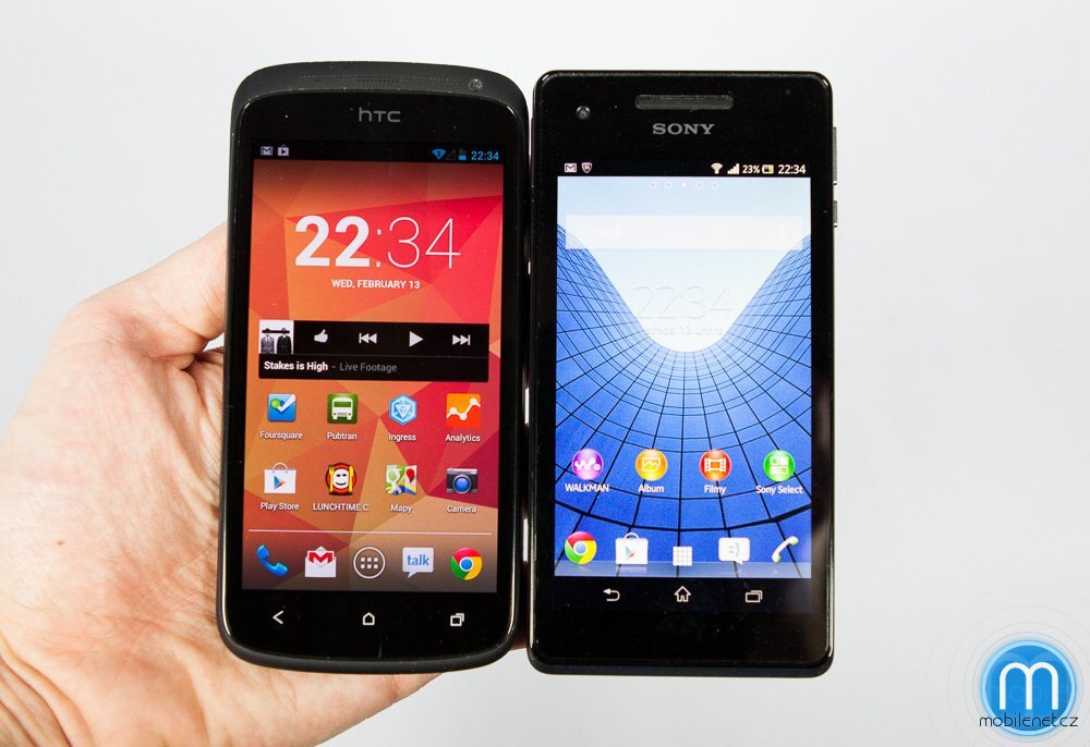 Sony Xperia V a HTC One S