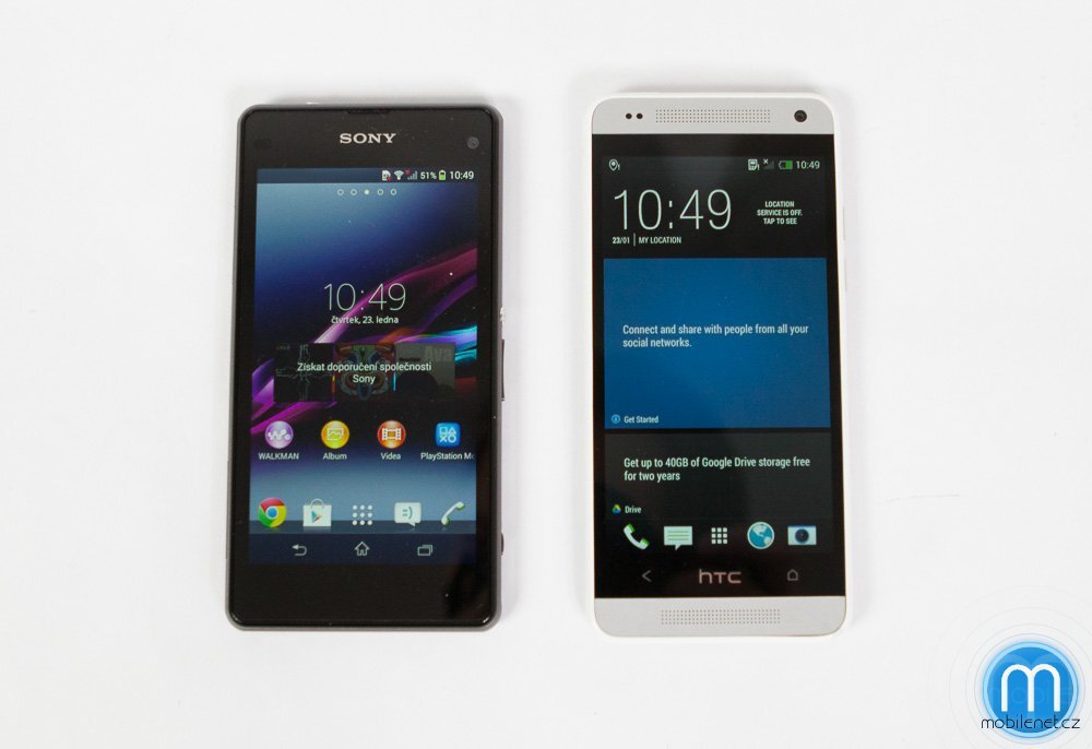Sony Xperia Z1 compact vs. HTC One mini