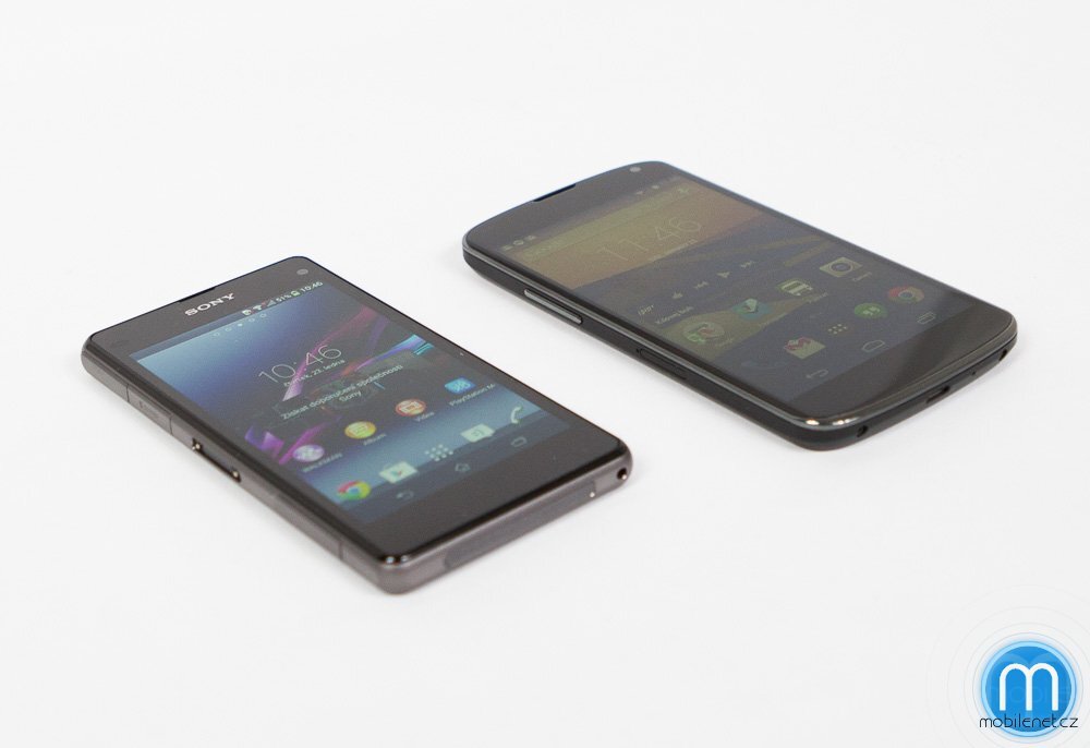 Sony Xperia Z1 compact vs. Nexus 4