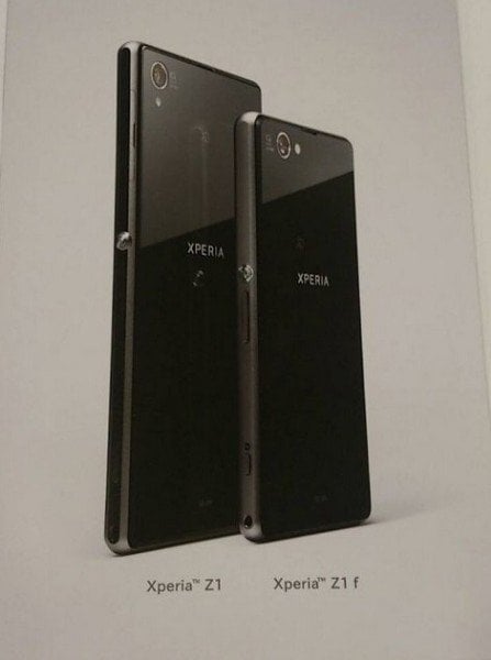 Sony Xperia Z1 mini (vpravo)
