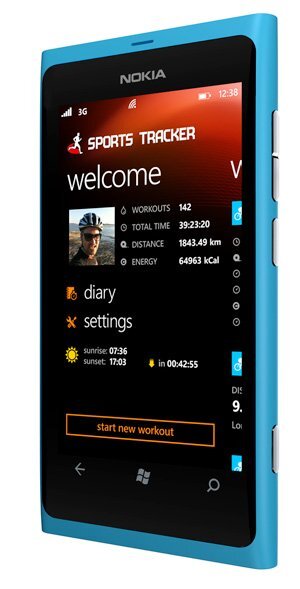 Sports Tracker Nokia Lumia 800