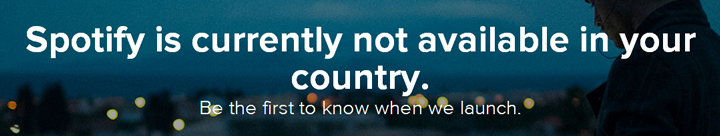 Spotify není dostupný