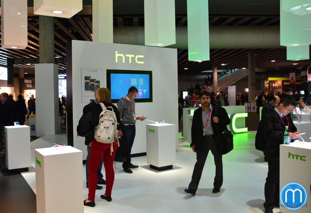 Stánek HTC na MWC 2014
