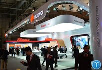 Stánek Huawei na MWC 2014