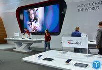 Stánek Huawei na MWC 2014
